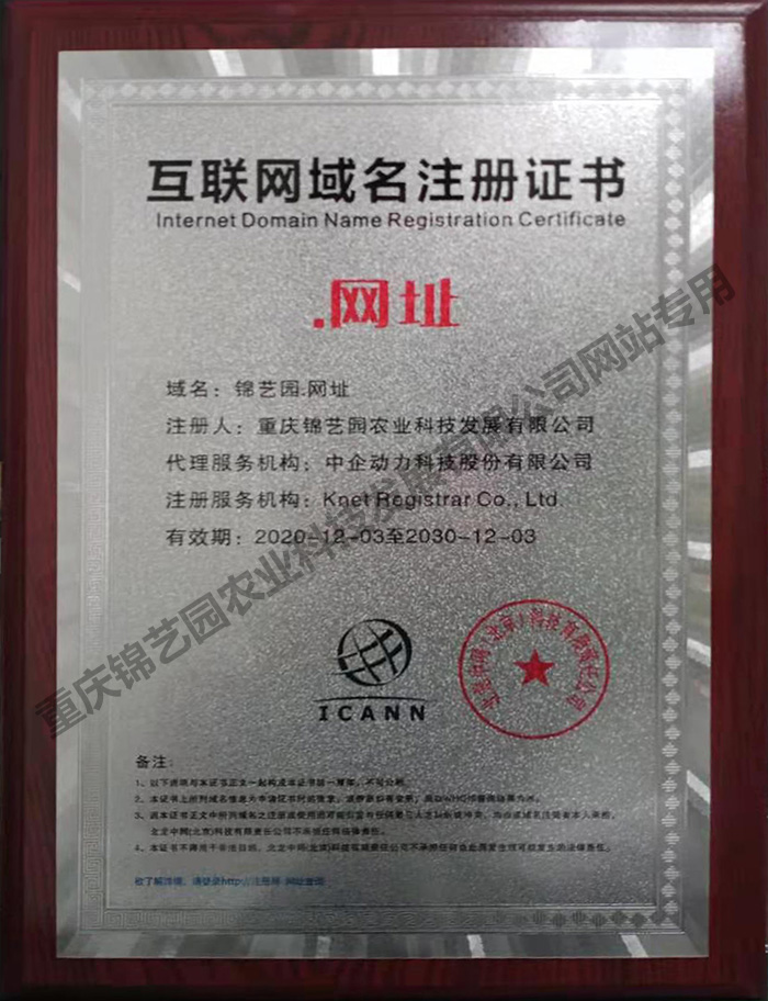 域名注冊(cè)證書